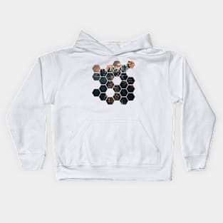 Hexagon city Kids Hoodie